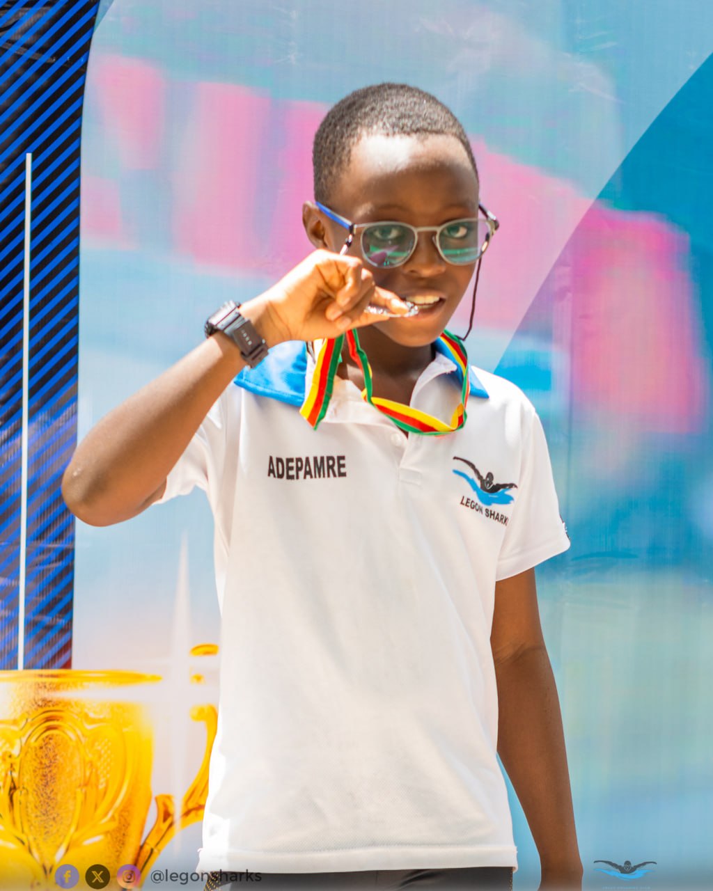Young Legon Sharks medallist Adepamre